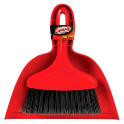 Image for Libman Dust Pan with Whisk Broom Set, Red from School Specialty
