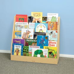 Image for Childcraft Book Stand and Magnetic Dry-Erase Panel, 5 Shelves, 36 x 12-3/4 x 29 Inches from School Specialty