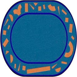 Image for Childcraft Building Blocks Carpet, Oval from School Specialty