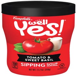 Image for Campbell's Sipping Soup, Tomato & Sweet Basil, 10-3/4 Ounces, Pack of 8 from School Specialty