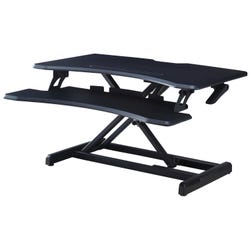 Image for Lorell X-type Slim Desk Riser -- Riser, X-Type, 20"Wx31-1/2"Lx16-1/2"H, Black from School Specialty