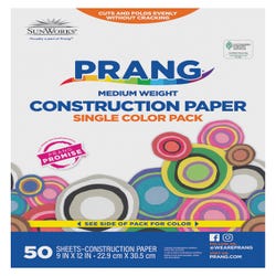 Image for Prang Medium Weight Construction Paper, 9 x 12 Inches, Orange, 50 Sheets from School Specialty
