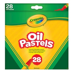 Image for Crayola Hexagonal Non-Toxic Jumbo Oil Pastel Sticks, Assorted Colors, Set of 28 from School Specialty