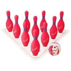 Image for FlagHouse Full-Size Weighted Foam Bowling Set from School Specialty