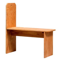 Image for Jack Richeson Caballito Solid Oak Bench Seat, 29 x 13-1/2 x 17-1/4 Inches from School Specialty