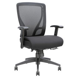 Image for Classroom Select Mid-Back Task Chair, Fabric Seat, Mesh Back, Black from School Specialty