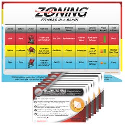 Image for Heart Zones Zoning Workout Field Test Cards (4 Cards) from School Specialty