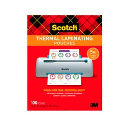 Image for Scotch Thermal Laminating Pouch, 8-9/10 x 11-2/5 Inches, 5 mil Thick, Pack of 100 from School Specialty