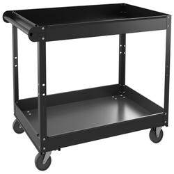 Image for Lorell Steel Utility Cart - Utility Cart, 2-Shelf, 24 x 36 x 24 Inches, Black from School Specialty