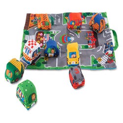 Image for Melissa & Doug Take-Along Town Play Mat, 10 Pieces from School Specialty