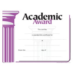 Hammond & Stephens Raised Print Academic Recognition Award, 11 x 8-1/2 inches, Pack of 25, Item Number 2103093