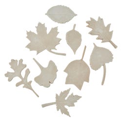 Image for Sax Leaf Prints Stamps Latex-Free, Assorted Sizes, Brown, Set of 10 from School Specialty