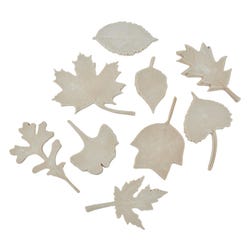 Image for Sax Leaf Prints Stamps Latex-Free, Assorted Sizes, Brown, Set of 10 from School Specialty