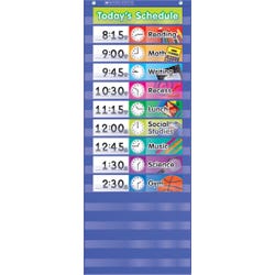 Image for Scholastic Daily Schedule Pocket Chart, 13 x 33 Inches from School Specialty