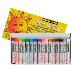 Sakura Cray-Pas Junior Artist Oil Pastels, Assorted Colors, Set of 16 Item Number 059190