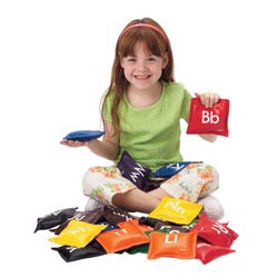 Image for FlagHouse Alphabet Beanbags, Assorted Colors, Set of 26 from School Specialty
