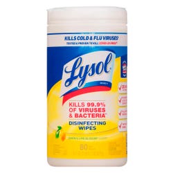Image for Lysol Disinfecting Wipes, Lemon and Lime Blossom Scent, 80 Wipes from School Specialty