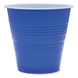 Image for Genuine Joe Disposable Party Cup, 16 Ounces, Blue, Pack of 50 from School Specialty