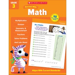 Image for Scholastic Workbook Success With Math, Grade 3 from School Specialty