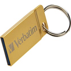 Image for Verbatim Metal Executive USB 3.0 Flash Drive, 32 GB, Gold from School Specialty