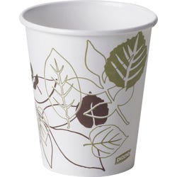 Image for Dixie Foods Pathway Design Hot Cup, 12 oz, Poly-Lined/Paper, White, Pack of 50 from School Specialty