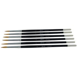 Image for Sax Watercolor Sabeline Brushes, Round Type, Short Handle, Size 4, Pack of 6 from School Specialty
