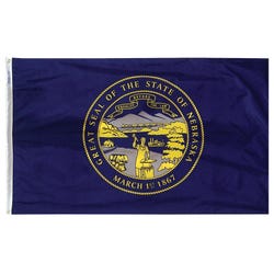 Annin Nylon Nebraska Indoor State Flag, 3 X 5 ft, Item Number 023356