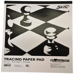 Image for Sax Tracing Paper Pad, 25 lbs, 9 x 12 Inches, White, 50 Sheets from School Specialty