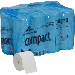 Image for Compact Coreless 2-Ply Toilet Paper, White, Pack of 36 from School Specialty