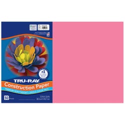 Image for Tru-Ray Sulphite Construction Paper, 12 x 18 Inches, Shocking Pink, 50 Sheets from School Specialty