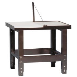 Image for Debcor Heavy Duty Wedging Board with Steel Stand, 19-1/2 x 20-3/4 Inches, Dark Brown from School Specialty