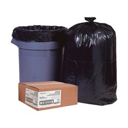 Image for Nature Saver Heavy Duty Recycled Trash Can Liners, 7 to 10 Gallons, Black, Pack of 500 from School Specialty