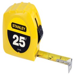 Image for Stanley Tape Measure, 1 Inch x 25 Feet, Yellow from School Specialty