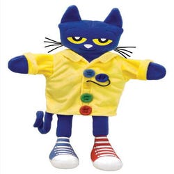 Image for MerryMakers Pete the Cat and His Four Groovy Buttons Puppet, 14-1/2 Inches from School Specialty