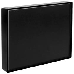 Image for Lorell Snap Plate Architectural Sign, 4 x 4 x 3/5 Inches, Black from School Specialty