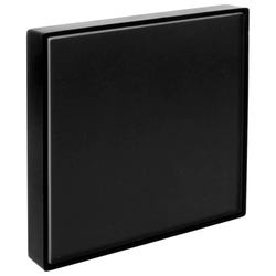 Image for Lorell Snap Plate Architectural Sign, 4 x 4 x 3/5 Inches, Black from School Specialty
