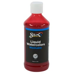 Sax Liquid Washable Watercolor Paint, 8 Ounces, Coral, Item Number 1567851