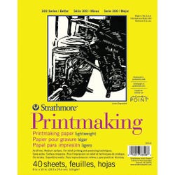 Image for Strathmore 300 Series Printmaking Paper Pad, 8 x 10 Inches, 40 Sheets from School Specialty