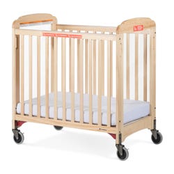 Image for Foundations First Responder Fixed Side Clearview Evacuation Crib, 39-1/4 x 26-1/4 x 40 Inches, Natural from School Specialty