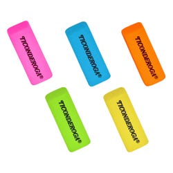Image for Ticonderoga Neon Erasers, Assorted Colors, Pack of 30 from School Specialty