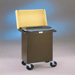 Image for Debcor Portable Clay Storage Cart, 17-1/2 x 13-1/2 x 28-1/2 Inches, Dark Brown/Antique Gold from School Specialty