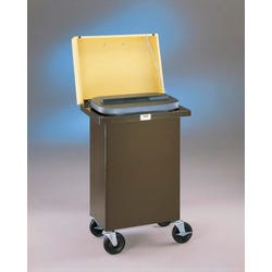Image for Debcor Portable Clay Storage Cart, 17-1/2 x 13-1/2 x 28-1/2 Inches, Dark Brown/Antique Gold from School Specialty