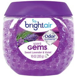 Image for Bright Air Scent Gems Gel Odor Eliminator, 10 Ounce, Sweet Lavender & Violet from School Specialty