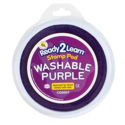 Image for Ready2Learn Jumbo Washable Stamp Pad, 6 Inch Diameter, Purple from School Specialty