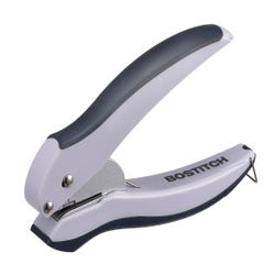 Bostitch EZ Squeeze One-Hole Punch, 10 Sheets, Gray Item Number 1468654