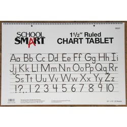 Image for School Smart Chart Paper Pad, 24 x 16 Inches, 1-1/2 Inch Skip Line, 25 Sheets from School Specialty