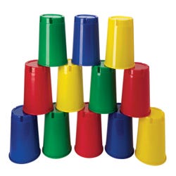 Image for Multi-Buckets, Assorted Colors, Set of 12 from School Specialty