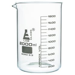 Image for Eisco 2000mL Borosilicate Glass Beaker with Spout, Low Form from School Specialty
