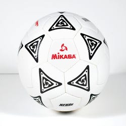 Image for Mikasa Size 5 La Estrella Plus Soccer Ball, Ages 12 and Up, 27 Inch Diameter, White/Black from School Specialty