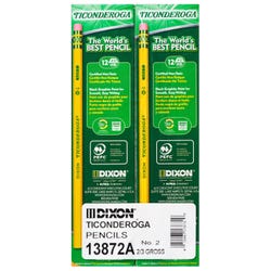 Image for Ticonderoga Original Pencils, No 2, Yellow, Pack of 96 from School Specialty